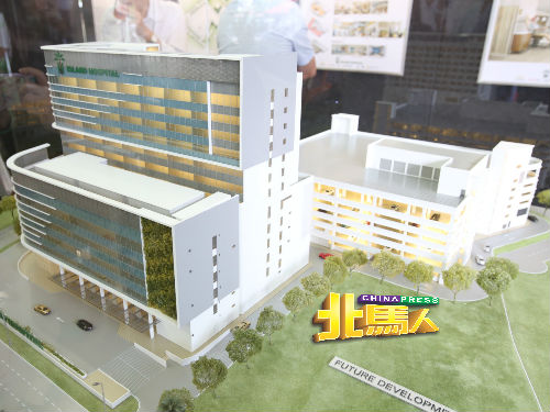 槟榔医院医疗城模型。
