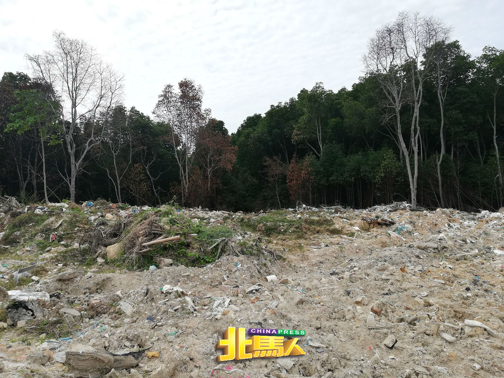 槟消协揭发峇都茅北干峇鲁中间的政府地上，唯一存留下来的红树林，已成为垃圾场。