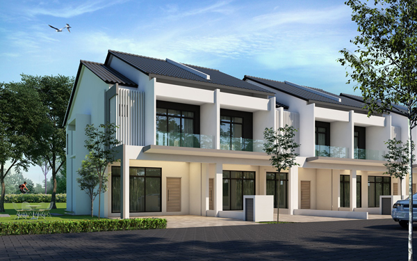 坐落於大山腳Jalan Betek 的Orange Park雙層式豪華排屋單位 現已開放訂購。