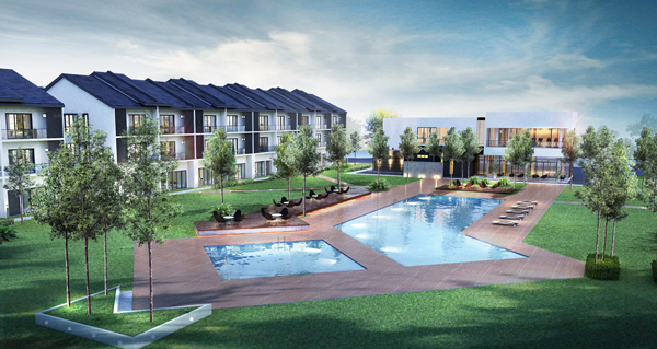 Solidwin Property Sdn Bhd發展商推出位於峇眼亞占特易購霸 級市場附近的三層式高級豪華排屋計劃。