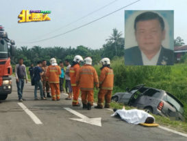 华裔中年驾车坠沟      救出车外证实不治