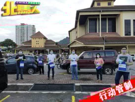 ◤行动管制◢ 马青到巴刹派口罩 陈扬邦：国民 仍需谨慎