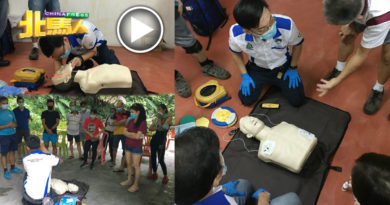 要运动也要救人  北笑山装AED  登山客学CPR