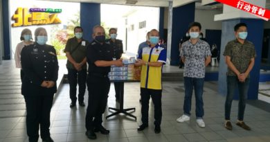 ◤MCO 2.0◢ 槟犯罪意识及公共安全协会 捐献威北警方 口罩物资　