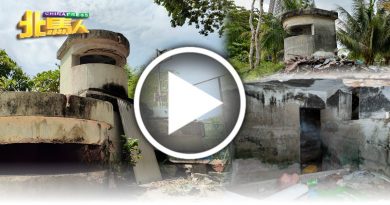 沿岸碉堡破损 成“大石块”
