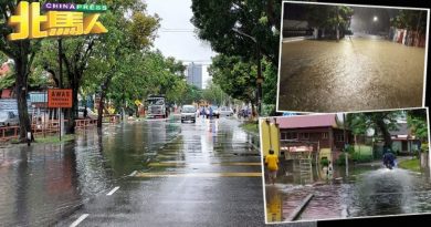 长命雨下不停  乔治市多区淹水