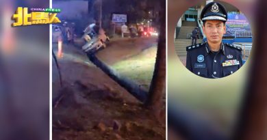 情侣见警心虚撞数车 惊险逃亡  最终坠沟