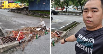 陈扬邦轰市厅未清理路中垃圾 要求市议员多关注后巷小路