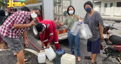 “分不能饮用的水干嘛？”   王丽丽：可以骂我  但勿指责义消队