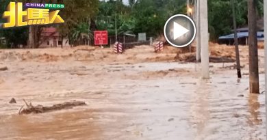 长命雨下降 华玲数个住宅区淹水