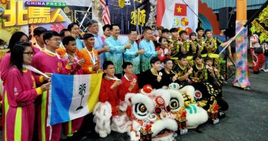 第11届槟城国际高桩舞狮赛 新加坡艺威体育会A队 封狮王