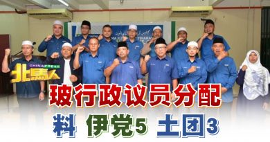 ◤2022全国大选◢玻州行政议员分配  料伊党5 土团3