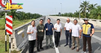 高渊丁加镭渡跨河桥启用 节省至少30分钟来回路程