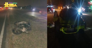 瓜拉姆拉县 3小时2死亡车祸 1骑士1司机身亡