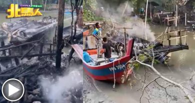 渔船无故大火 火势蔓延边上几艘小船