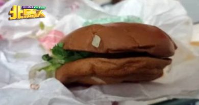 外卖鸡肉汉堡 没鸡肉       副校长好失望
