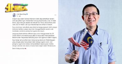 林冠英否认提华人寺庙 “指的是推倒兴都庙事件”