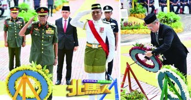 吉苏丹主持置花圈仪式  沙努西缺席英雄日