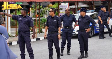 ◤6州选举◢警先巡视提名中心 确保选举顺利举行