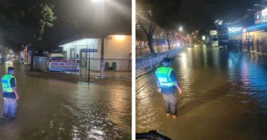 槟岛迎长命雨  警出动监督河流水位