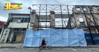 古迹建筑外墙塌  幸无伤亡 槟世遗区废置建筑响警钟