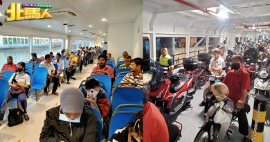 新渡轮收费率 行人来回RM4 摩哆来回RM5