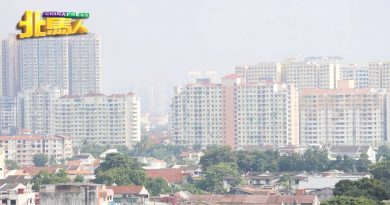 烟霾笼罩槟岛  空污指数中等