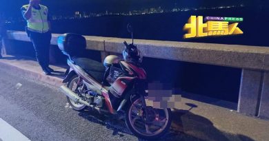 摩哆弃在槟城大桥 身分不明男子坠海失踪