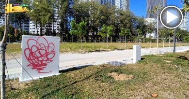 葛尼湾公园启用不到两周 3电箱遭人涂鸦 市厅将装CCTV
