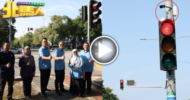 柏达镇红绿灯装LED亮红黄绿 陈润辉：还装了红外线感测器