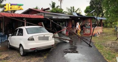开斋节首日 狂风暴雨  瓜拉姆拉5民宅遭风灾