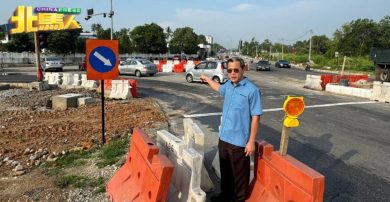 百利镇路口交通圈启用3天 交通拥堵改善 指示牌 照明不足