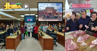 伊党张振祥率槟社团访丹州   猪肉摊前拍视频