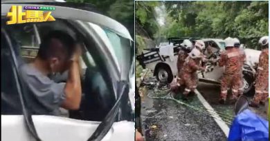 男子驾驶途中失控 撞向山壁 送往医院治疗