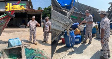 槟海事执法机构 销毁21艘违法外国渔船