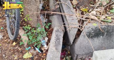 大树根造成沟壁坍塌阻水流 威省市厅拨1万修亲善园沟渠