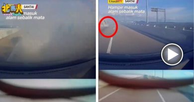槟二桥出现浓浓白烟好危险 司机无法看清前方 原来是……