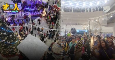 阳光中心化身魔法圣诞村 为亚依淡带来首场大雪