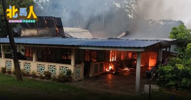 火烧民宅烧毁90% 幸无人伤亡