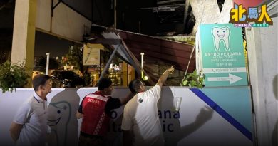 槟老店屋深夜屋梁坍塌 左右商店断电幸无人伤亡