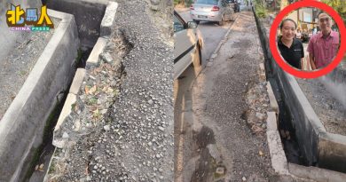 315篮啅公庙前路肩损坏 张维宏：市厅料8月修补