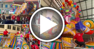 大山脚盂兰胜会登场 29尺大士爷坐镇宝殿