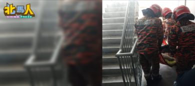 90公斤女子不适无法下楼 出动9名消拯员送医院