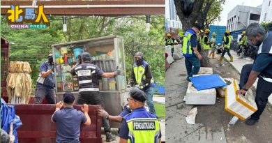 工地外非法贩售食物饮料　 市政厅再次取缔外劳摊口