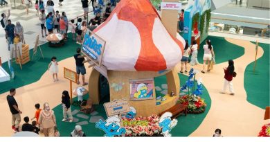 双威嘉年华广场 化身蓝精灵村 好美！