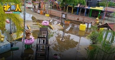 三圣福利中心文化村 潮起潮落  反复淹水