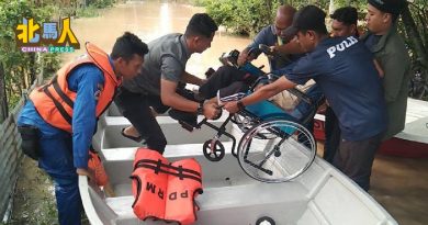 豪雨不断 7县水灾 吉打灾民人数破千