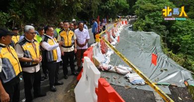 浮罗山背通往直落巴巷山路 本月开始修复 预计需4个月