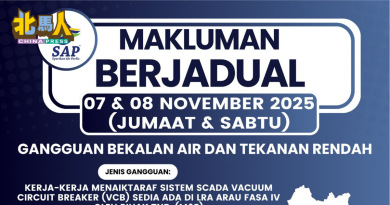 玻州水泵房电力系统升级 多区明晚起制水