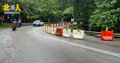 峇都丁宜Moonlight Bay车道持续封闭 9日进行土钉加固工程